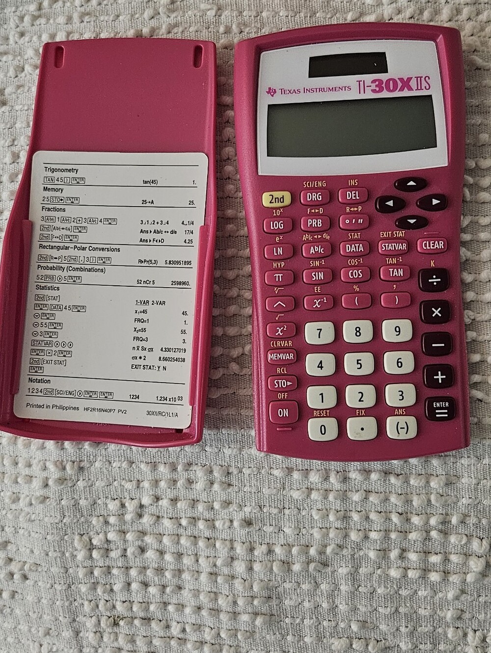 Pink Texas Instruments Device TI 30